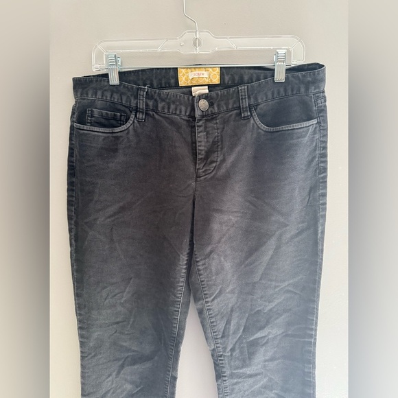 J Crew Charcoal Corduroy Pants Woman’s SZ 31 Regular Straight Leg Pockets Casual - Picture 2 of 10